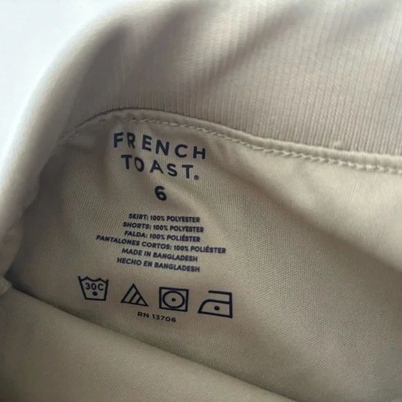 School Uniform French Toast Skirt Skort Girls Size 6 - Picture 3 of 6